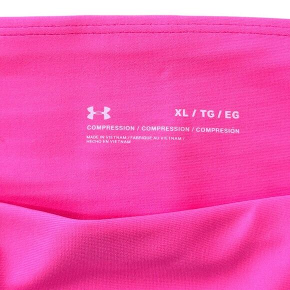 Under Armour Women's HeatGear Armour High No-Slip Waistband Leggings Pink XL NWT - Picture 9 of 11